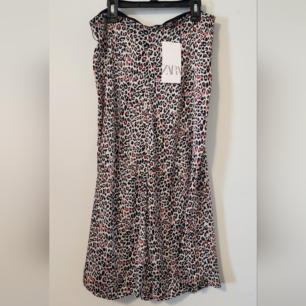 NWT Zara Leopard Print Dress Size Large